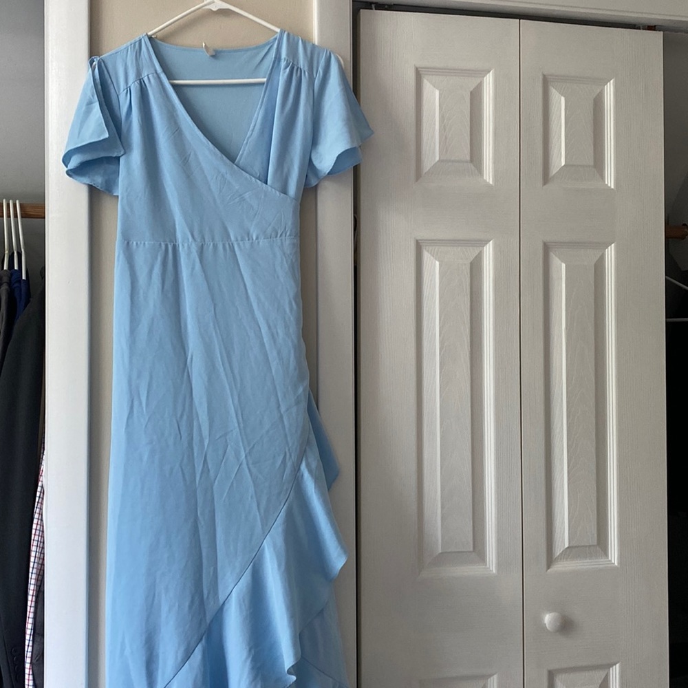 Womens Pink Blush Maternity Dress